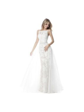 Sherri Hill Ivory Nude Lace Wedding Dress US 10